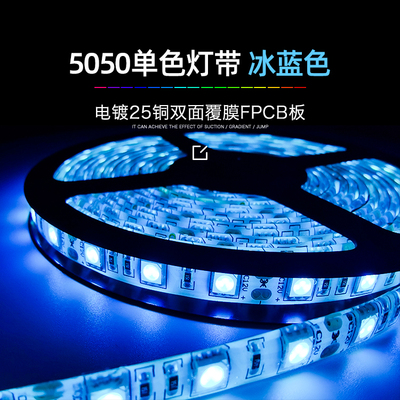 5050RGB单色冰蓝-12V60D